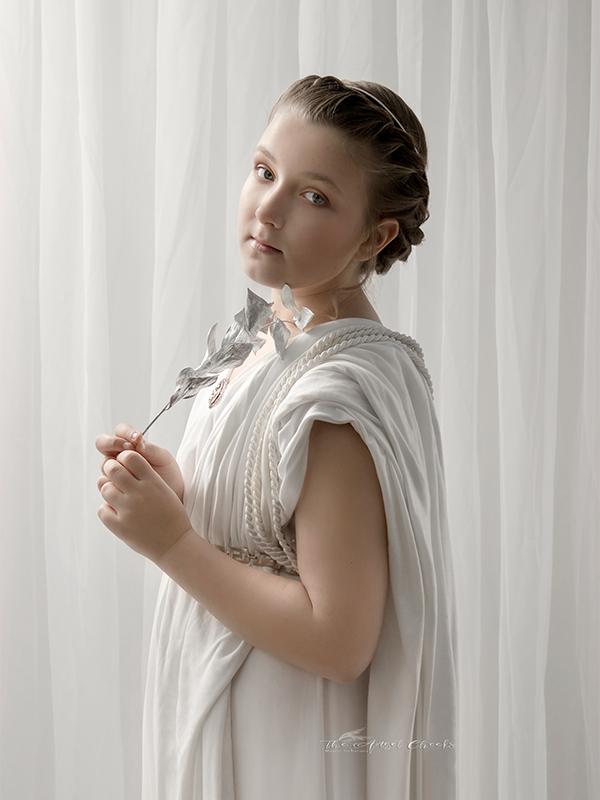 roman goddess stylised girl portrait child Photographer High Wycombe