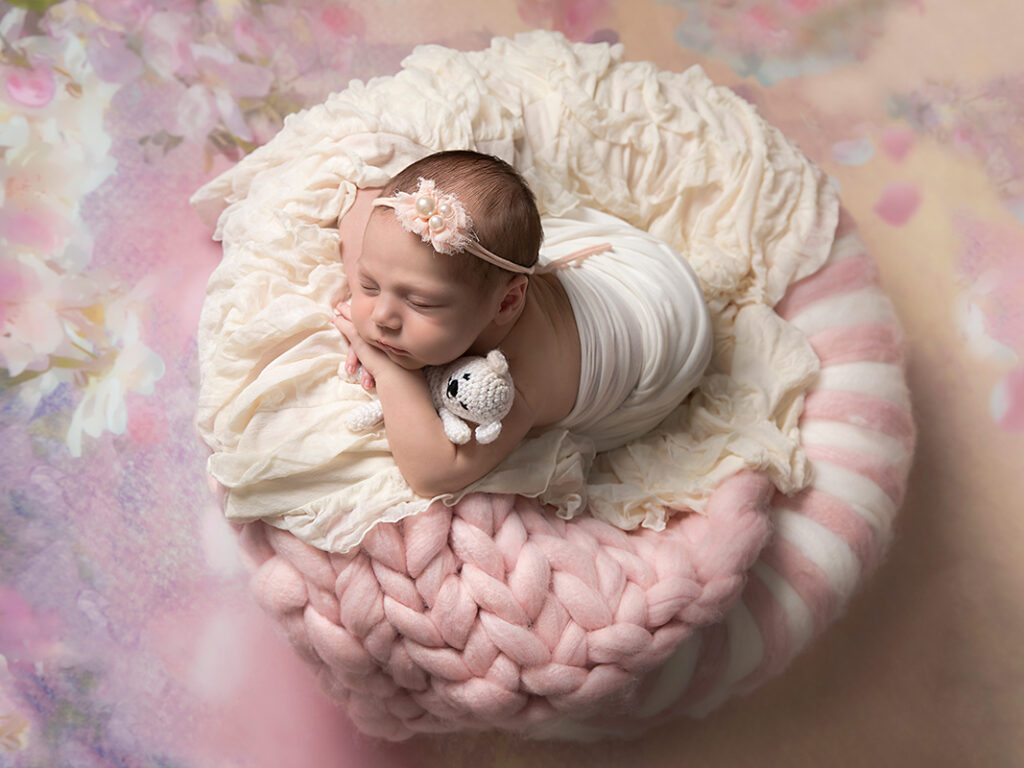 newborn girl floral