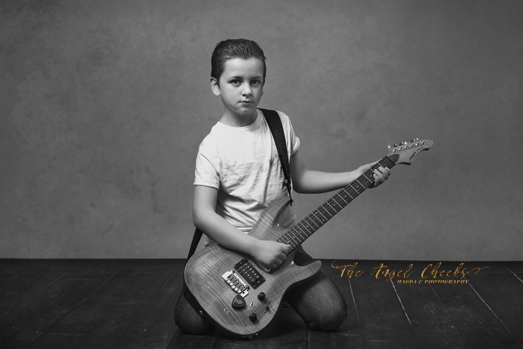 boy with a guitar fine art portrait